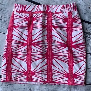 Merona size 2 pink and white mini skirt